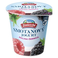 Jogurt smotanovy malina-cernica, Zvolensky 145g