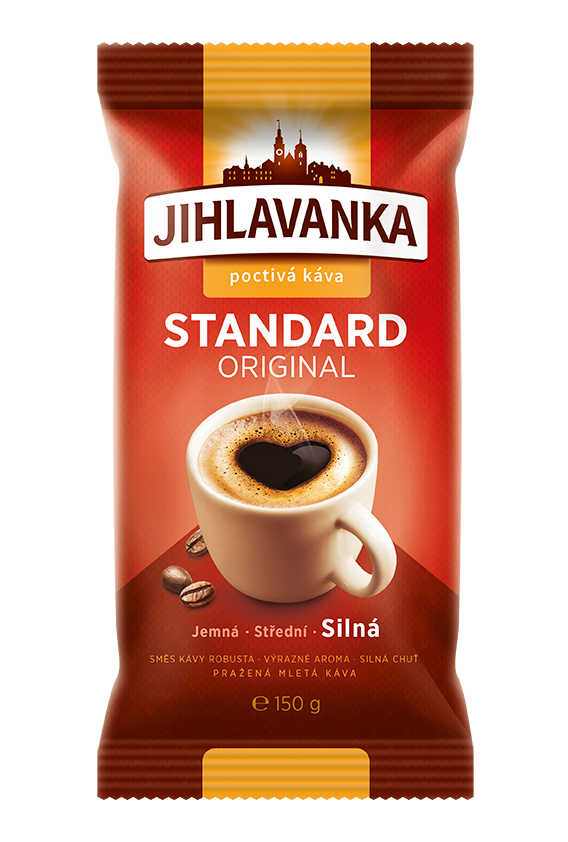 Jihlavanka Standard original prazena mleta kava 150g